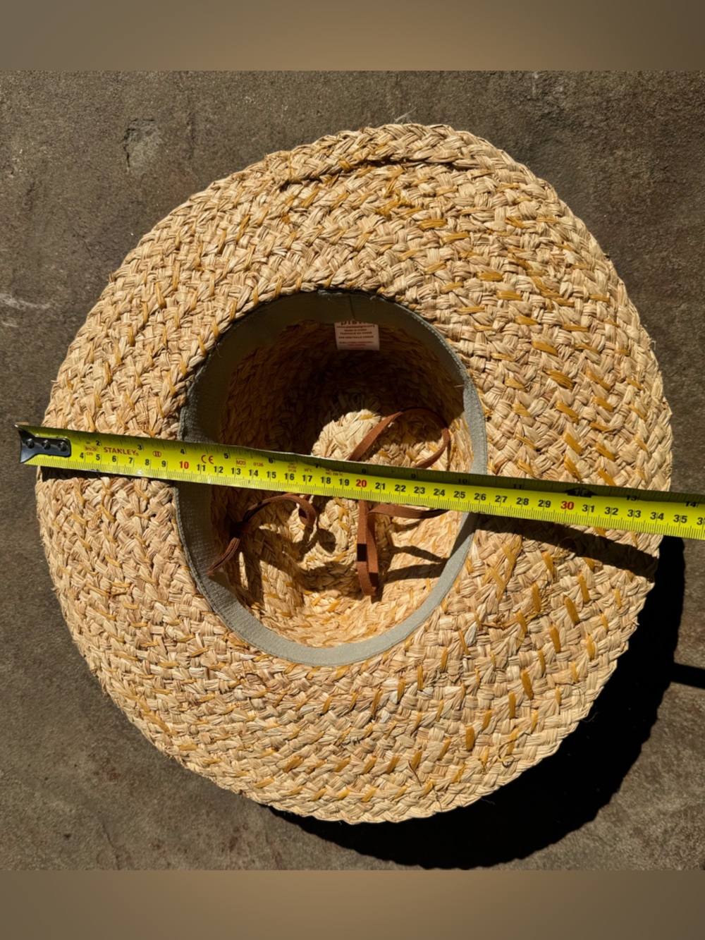 Pistil Skiff Sun Hat - Braided Raffia Sun Hat with Suede Hat Band - Picture 13 of 15